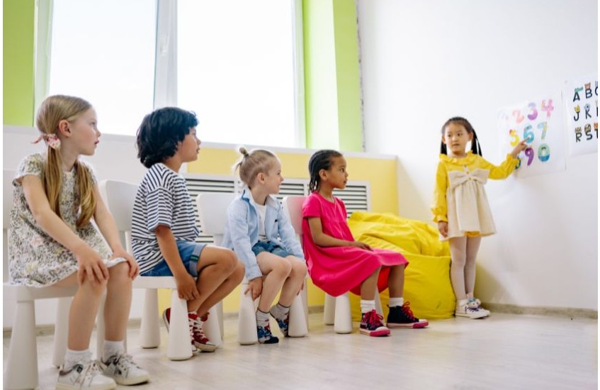 習い事をする子供達